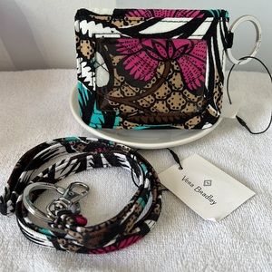 Vera Bradley Lanyard and Campus Double ID set Canyon Road